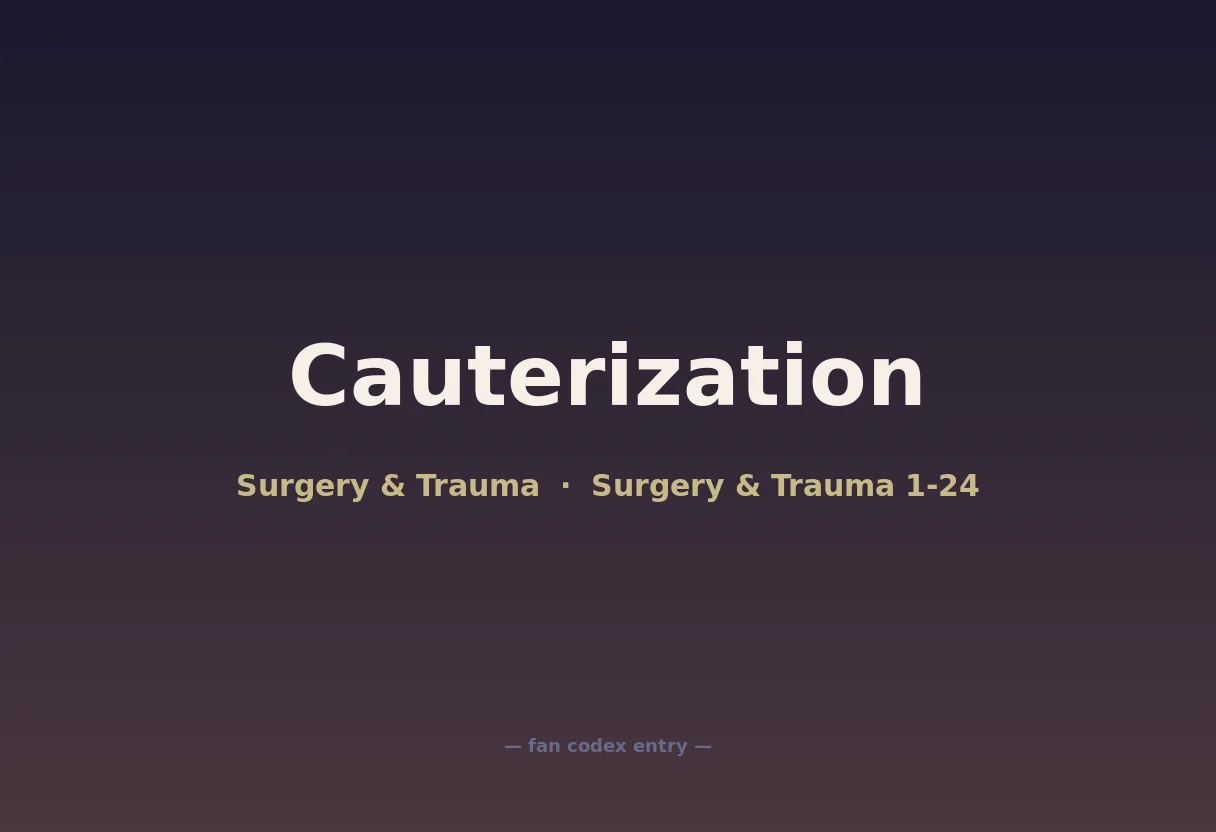 Cauterization